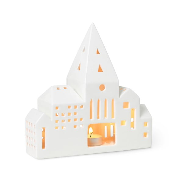 Portacandele in ceramica per tea light Urbania Lighthouse City - Kähler Design-image-2