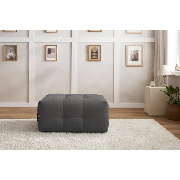 Pouf grigio scuro Kleber - Bobochic Paris-image-4