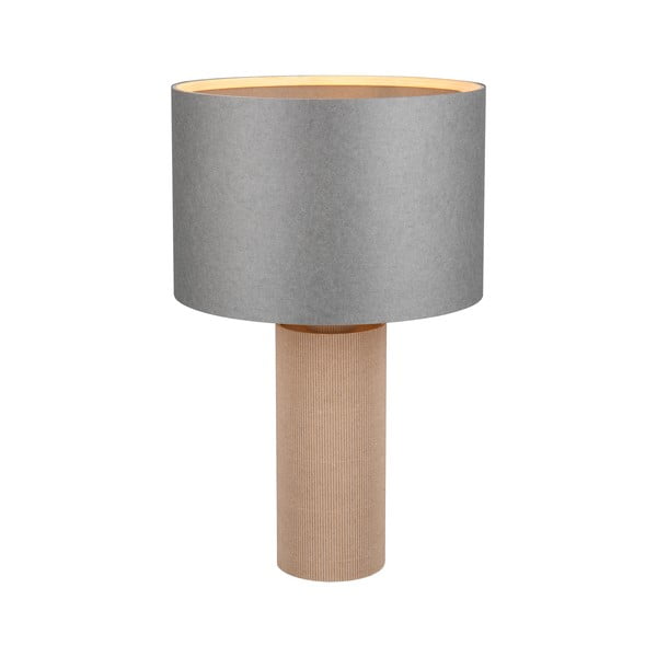 Lampada da tavolo grigio-beige (altezza 48 cm) Canio - Trio-image-2