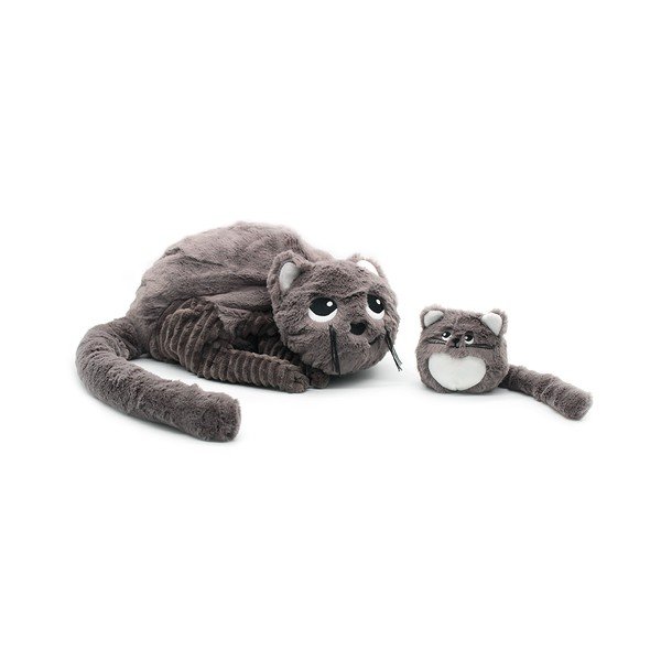 Set di peluche 2 pz Ptipotos Miaou – Les Deglingos