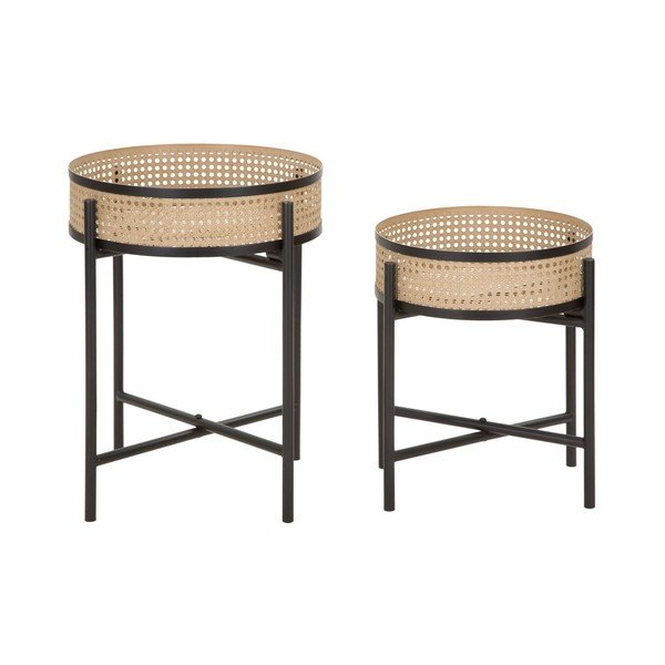 Set di tavolini rotondi 2 pz ø 40 cm Fuji – Mauro Ferretti-image-2