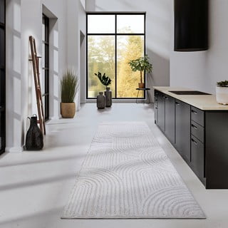 Passatoia color crema 80x240 cm Chappe Cream White - Elle Decoration