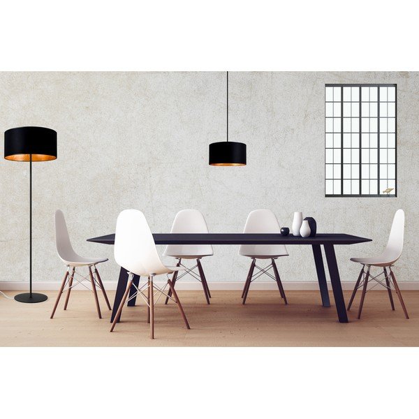 Lampada a sospensione nera con interno dorato , ⌀ 36 cm Mika - Sotto Luce-image-1