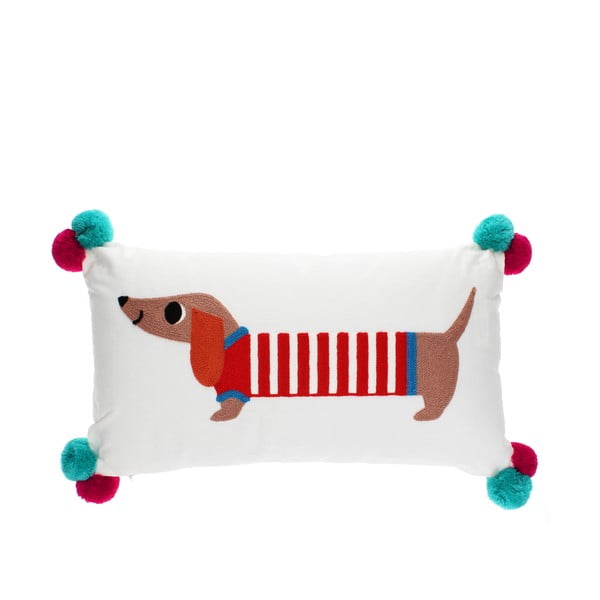 Cuscino per bambini in misto cotone 50x33 cm Sausage Dog – Rex London