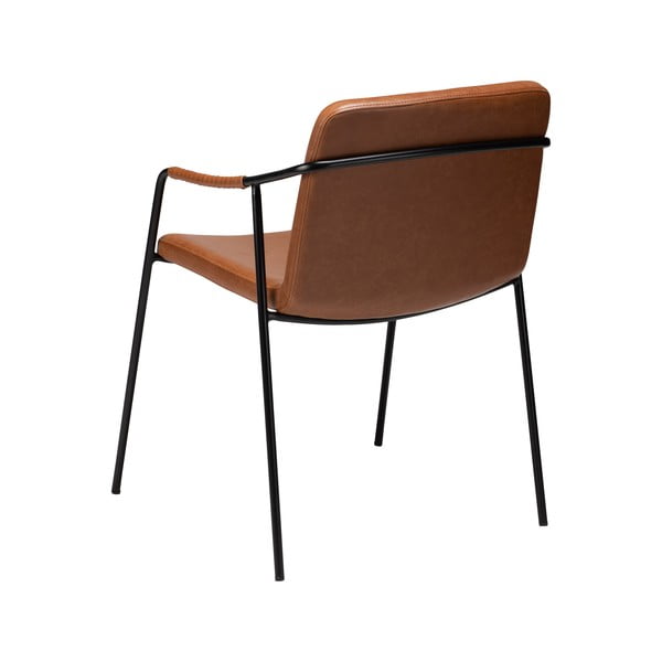 Sedia da pranzo in similpelle marrone Boto - DAN-FORM Denmark-image-3