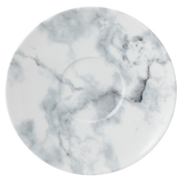 Piattino in porcellana bianca e nera Villeroy & Boch Marmory, ø 16 cm Like Marmory - like | Villeroy & Boch