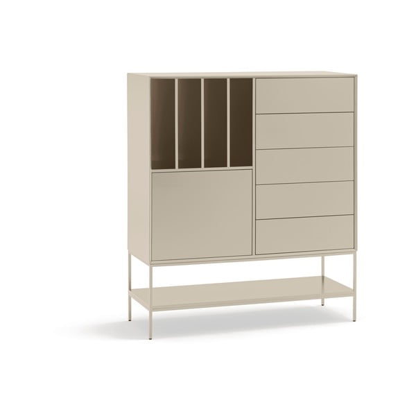 Armadietto color crema 120x140x45 cm Platt – Teulat-image-2