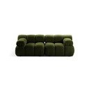 Divano componibile verde in tessuto bouclé 188 cm Bellis - Micadoni Home