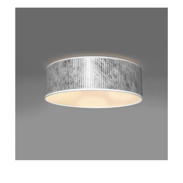 Lampada da soffitto in argento ø 30 cm Tres Plisado - Sotto Luce-image-2