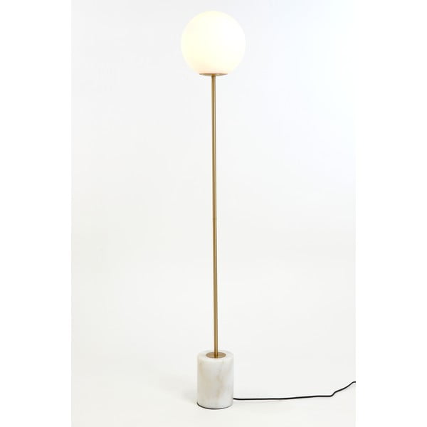Lampada da terra di colore bianco-oro (altezza 156 cm) Medina - Light & Living-image-3