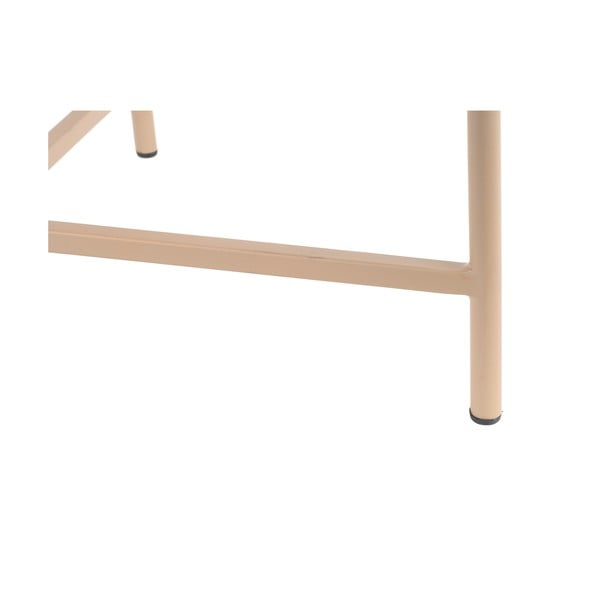 Tavolino da salotto rotondo beige in metallo ø 50 cm Meseta  – Leitmotiv-image-3