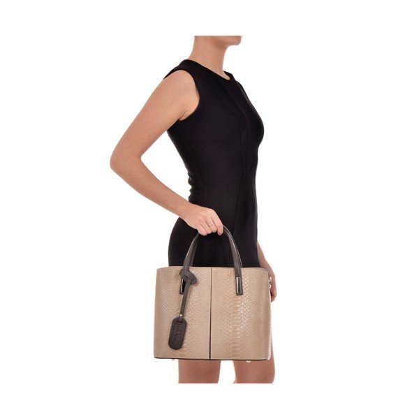Borsa in pelle beige Gia - Roberta M-image-2