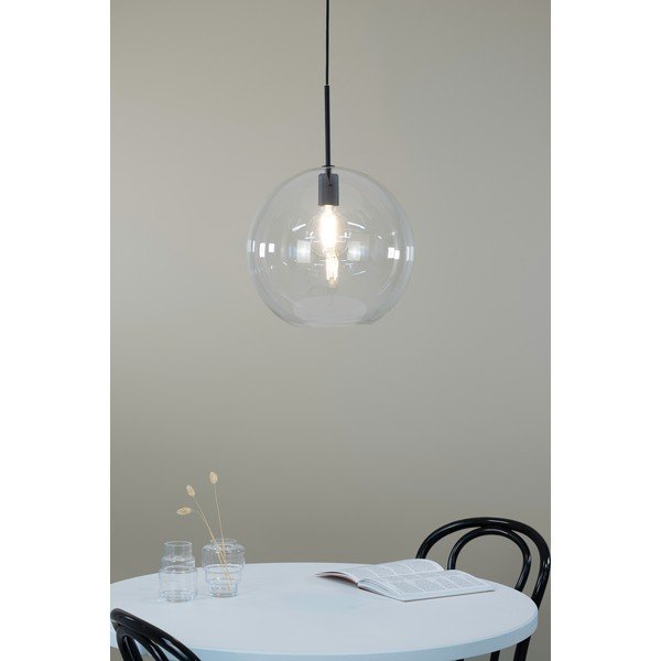 Lampada a sospensione nera con paralume in vetro 35x35 cm Patera - Markslöjd-image-1