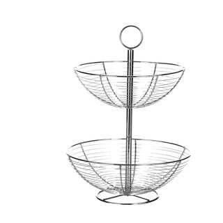 Piedistallo in metallo a due livelli Baker, altezza 41 cm - Casa Selección