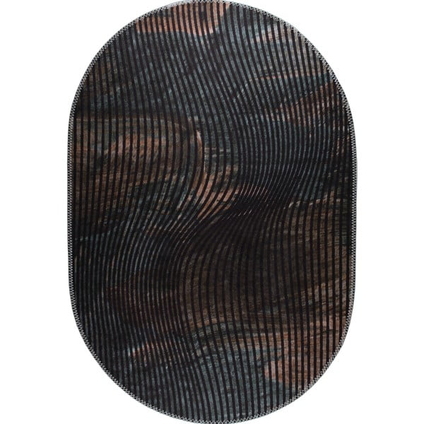 Tappeto lavabile nero 120x180 cm - Vitaus