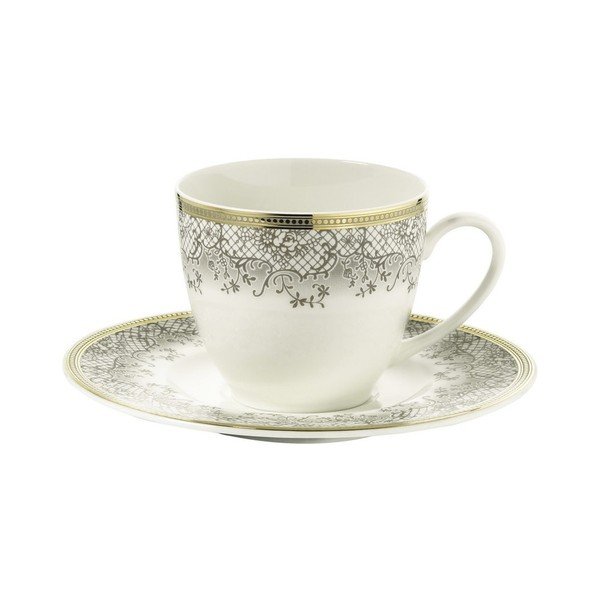 Set di 6 tazze e piattini in porcellana Kutahya Prosper, 50 ml - Kütahya Porselen