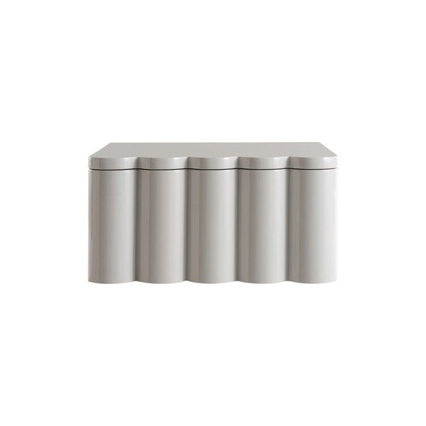 Comodino beige lucido da parete Vallmo – Jotex-image-2
