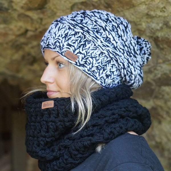 Cappello lavorato a mano a maglia B&N - DOKE-image-2
