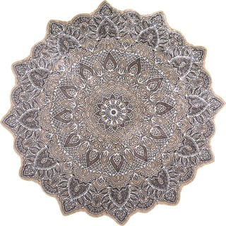 Tappeto Makissa, ⌀ 100 cm Kahve - Vitaus