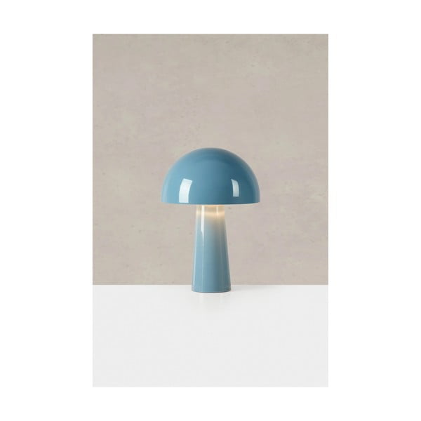 Lampada da tavolo blu con paralume in metallo (altezza totale 36 cm) Mantar – Markslöjd-image-3