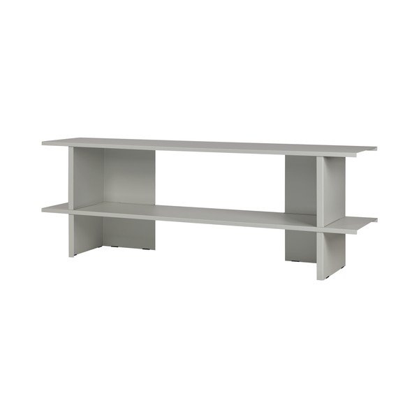 Scaffale grigio chiaro in metallo 160x57x37 cm Hes – noo.ma