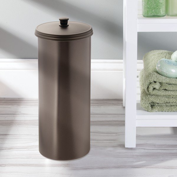 Distributore di carta igienica in bronzo, altezza 39 cm Kent - iDesign-image-1