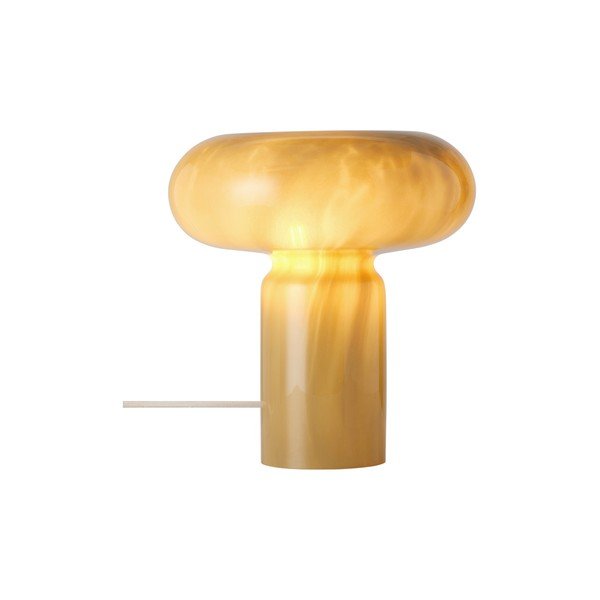 Lampada da tavolo color kaki in vetro (altezza totale 28 cm) Aurora – Ellos Home-image-4
