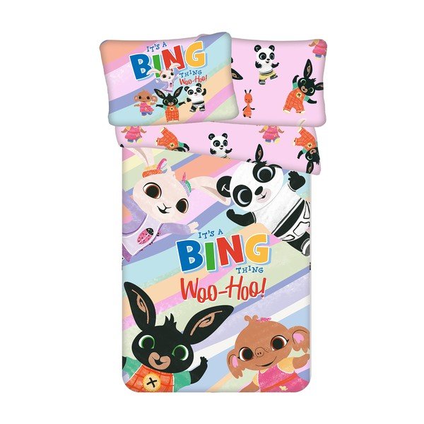 Set copripiumino e federa da bambini in cotone per culla 100x135 cm Bing "It's a thing" – Jerry Fabrics