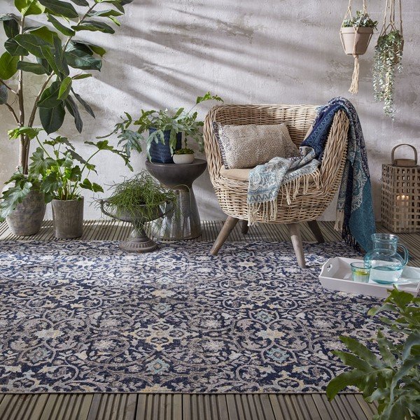 Tappeto blu per esterni 160x230 cm Daphne - Flair Rugs-image-4