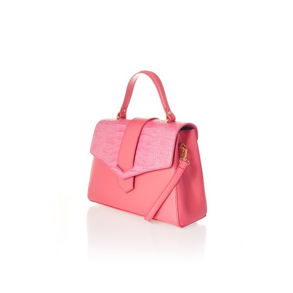 Borsa in pelle rosa Marta - Federica Bassi-image-3