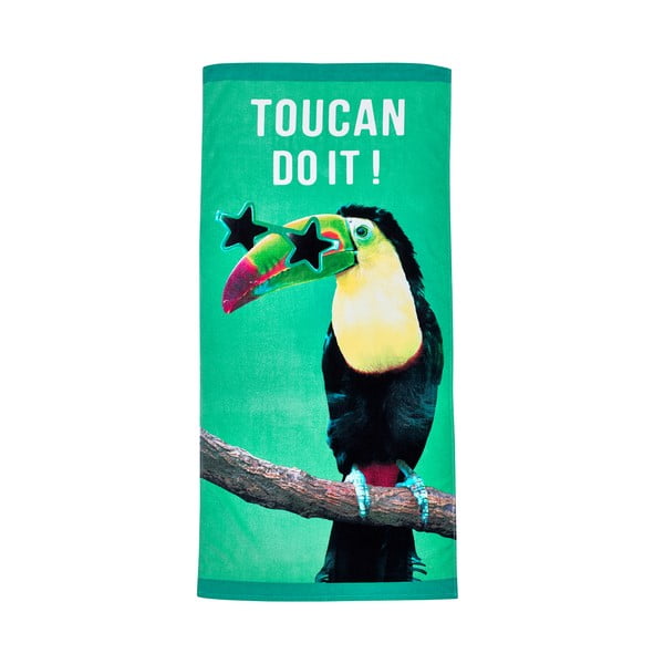 Telo mare verde in cotone 76x160 cm Toucan Do It – Catherine Lansfield