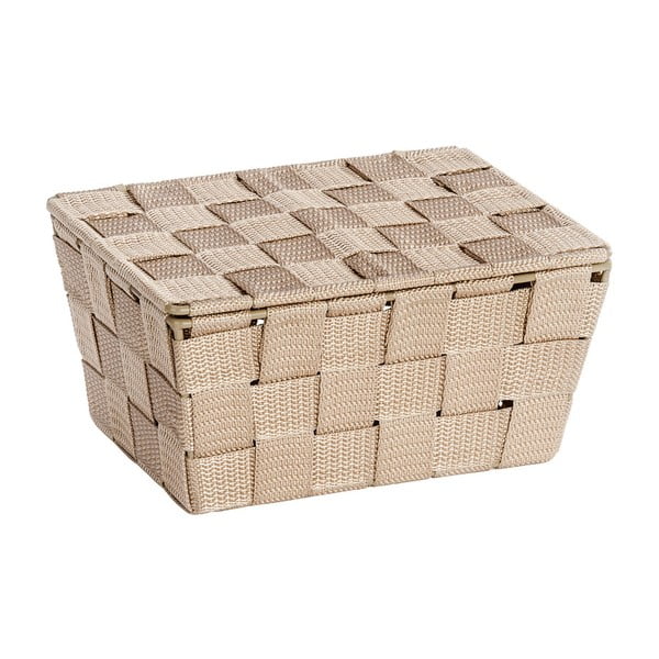 Cestino beige con coperchio , 14 x 19 cm Adria - Wenko-image-2