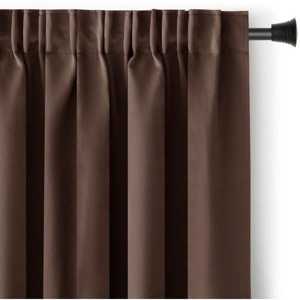 Tenda parzialmente oscurante marrone 140x175 cm Kierra – Restilo