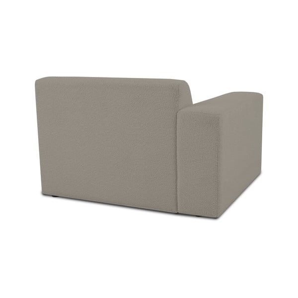 Modulo divano marrone chiaro in tessuto bouclé (angolo sinistro) Roxy - Scandic-image-2