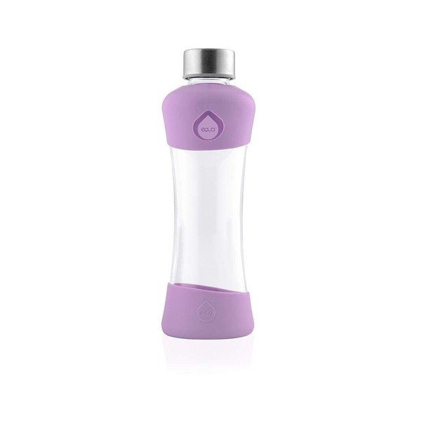Fialová láhev z borosilikátového skla Equa Active Plum, 550 ml