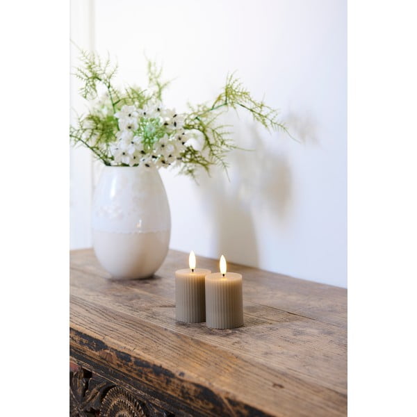 Candele LED in set da 2 pezzi su USB (altezza 6,5 cm) Smilla - Sirius-image-1