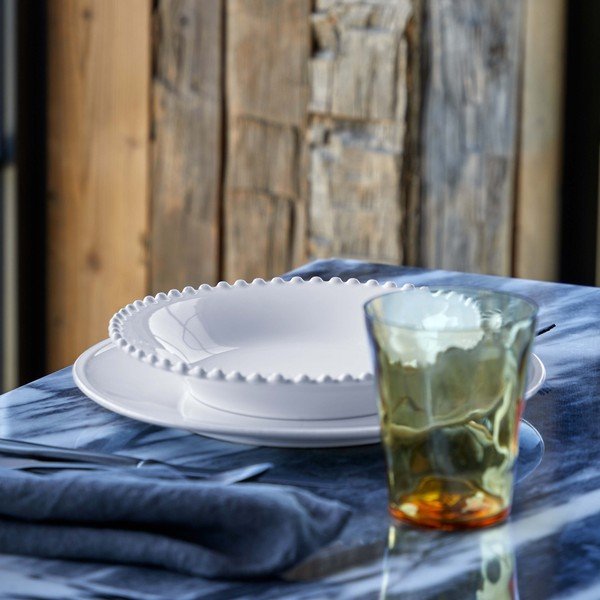 Piatto fondo in gres bianco , ⌀ 24 cm Pearl - Costa Nova-image-2