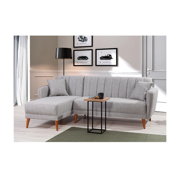 Divano angolare grigio chiaro (angolo sinistro) Aqua - Balcab Home-image-1