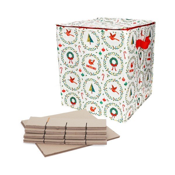 Organizer per vestiti in plastica riciclata 32x32x35 cm Classic Christmas – Rex London
