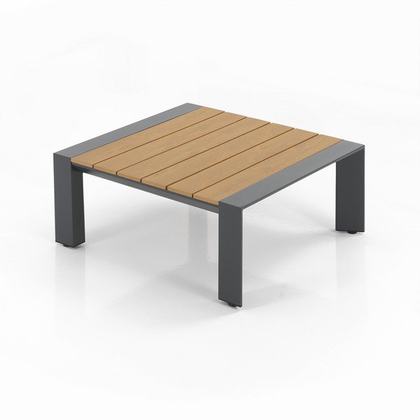 Set da giardino in alluminio di colore grigio-naturale per 4 persone Skorpios - Tomasucci-image-3