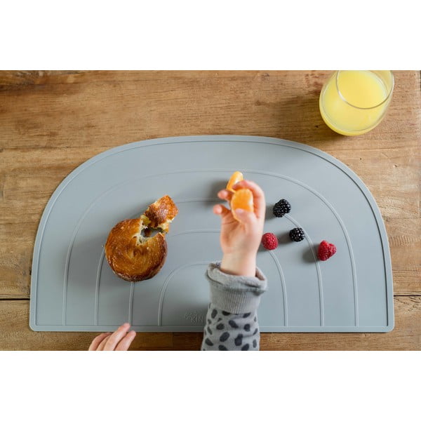 Tovaglietta Rainbow in silicone blu, 47 x 26 cm - Kindsgut-image-1