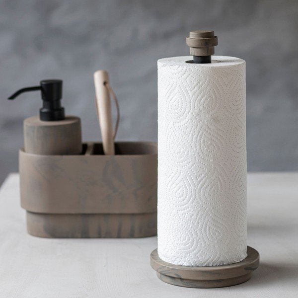 Portarotolo da cucina in pietra ø 13 cm Attitude - Mette Ditmer Denmark-image-4