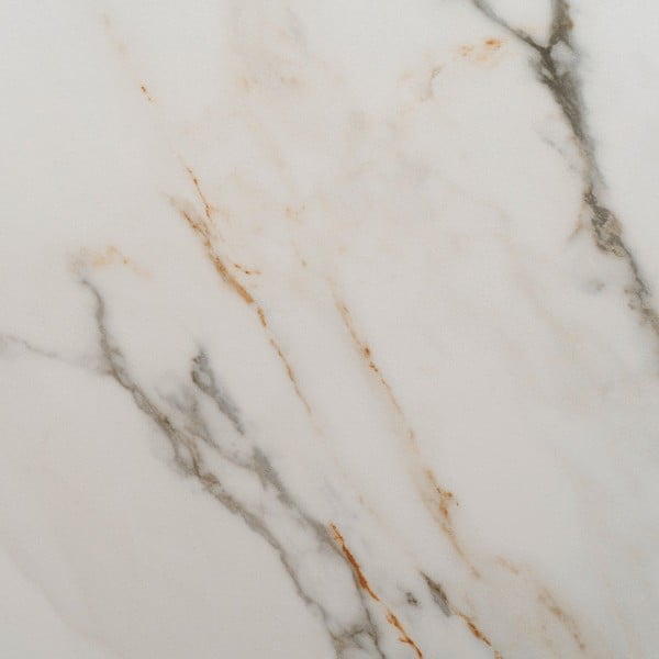 Tavolo da pranzo con piano effetto marmo allungabile con estensione 90x180 cm Rocía – Ixia-image-4