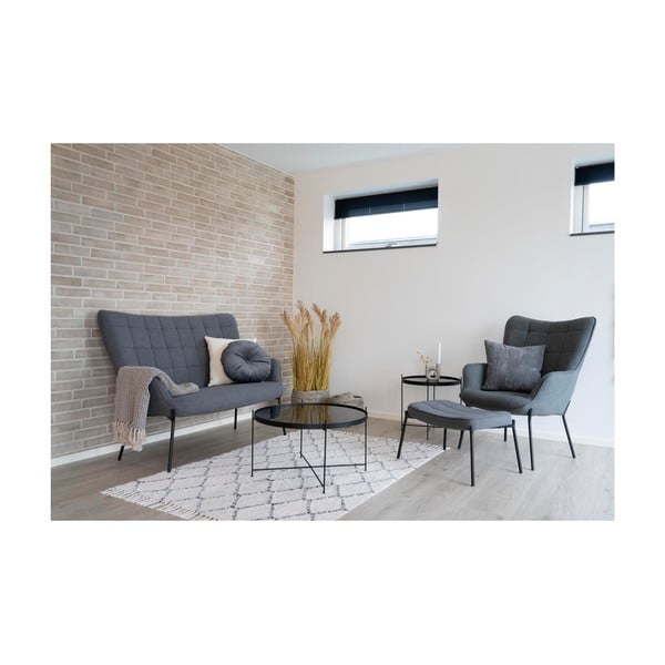 Tavolino rotondo nero ø 70 cm Venezia - House Nordic-image-2