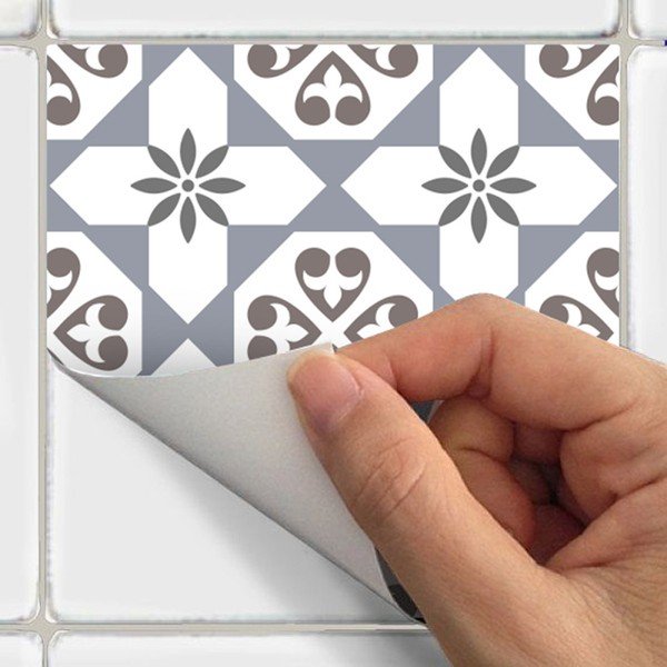 Set di 24 adesivi murali decorativi Mosaico Portogallo, 15 x 15 cm - Ambiance-image-3