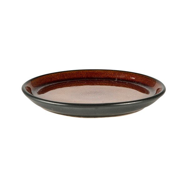 Piatto da dolce nero/color ambra in gres ø 17 cm Gastro Black/Amber – Bitz-image-3