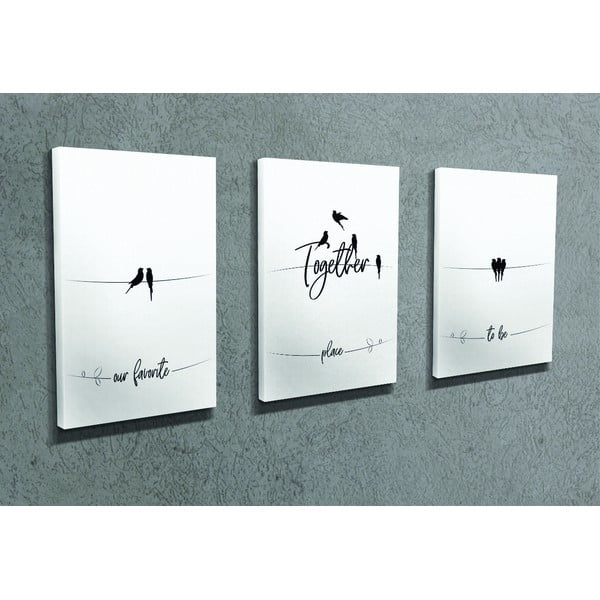 Dipinti in set di 3 pezzi 30x40 cm - Wallity-image-1