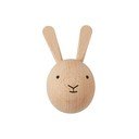 Gancio da parete di colore naturale in faggio massiccio Rabbit – OYOY Mini