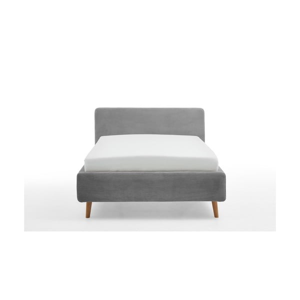 Letto singolo imbottito grigio rete non inclusa 120x200 cm Mattis – Meise Möbel-image-2