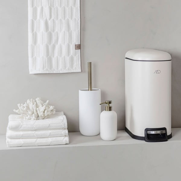 Telo da bagno in cotone crema 70x133 cm Geo - Mette Ditmer Denmark-image-3